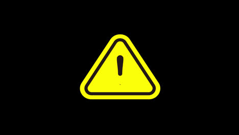 exclamation-mark-icon-Animation-of-a-danger,-Warning-symbol-attention-with-alpha-channel